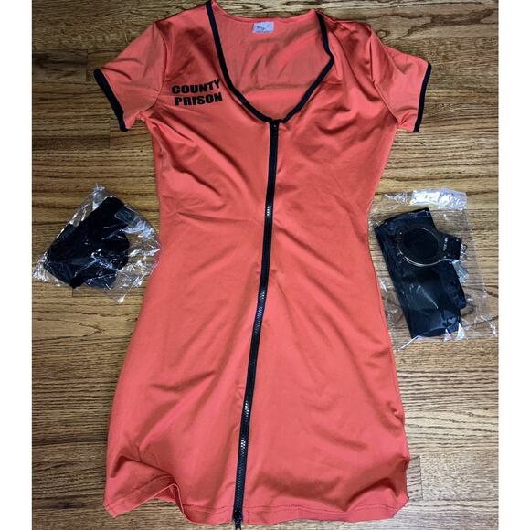 Spirit Halloween Melanie Felony Halloween Costume Prisoner Adult Size XS - Picture 2 of 5